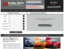 Tablet Screenshot of laglobalparts.com